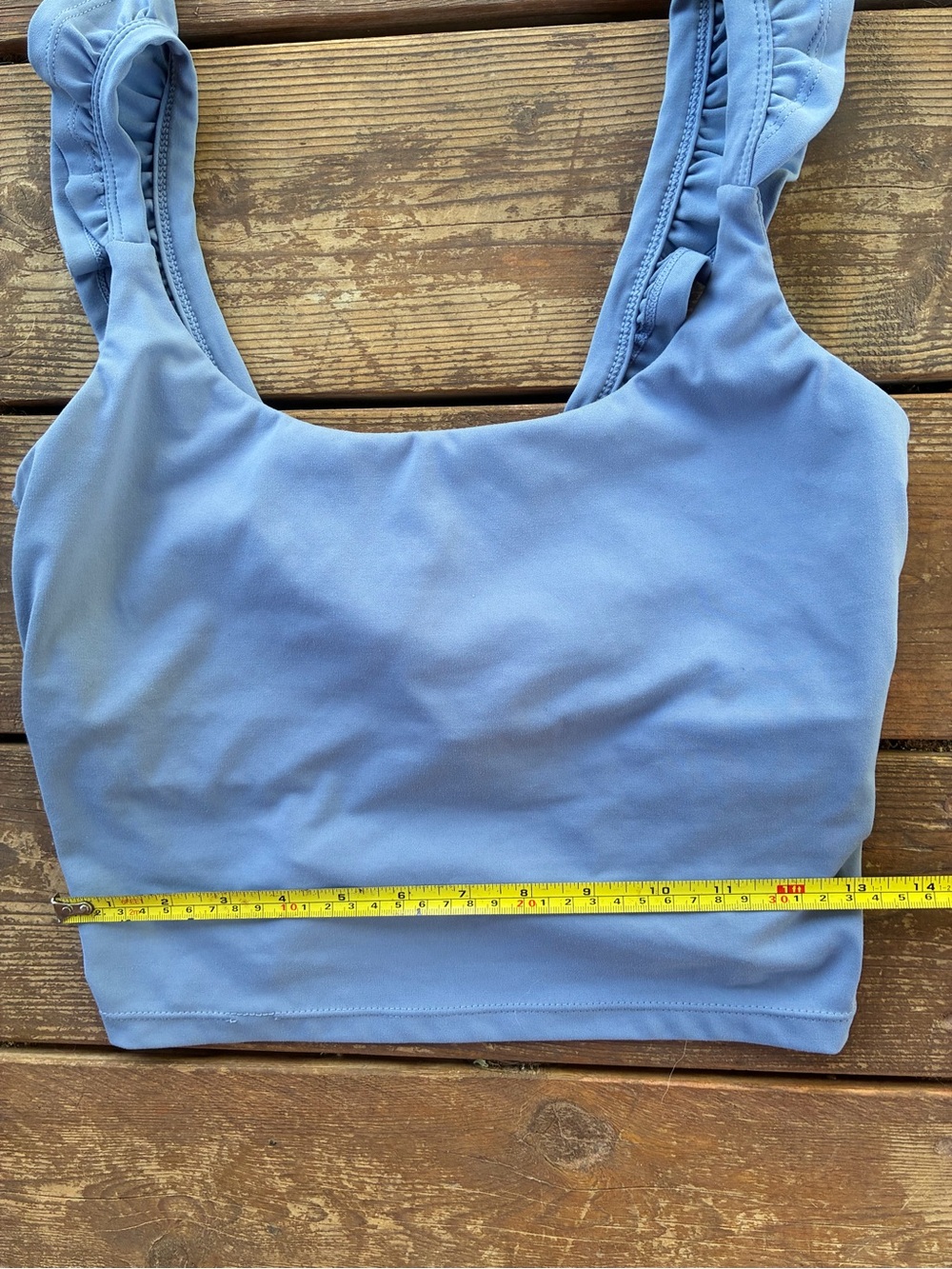 Blogiates Cropped Ruffle Tank - Picture 2 of 5